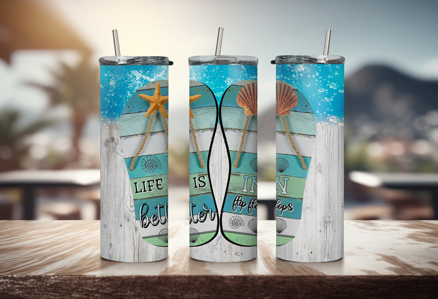 Life is Better in Flip Flops Tumbler