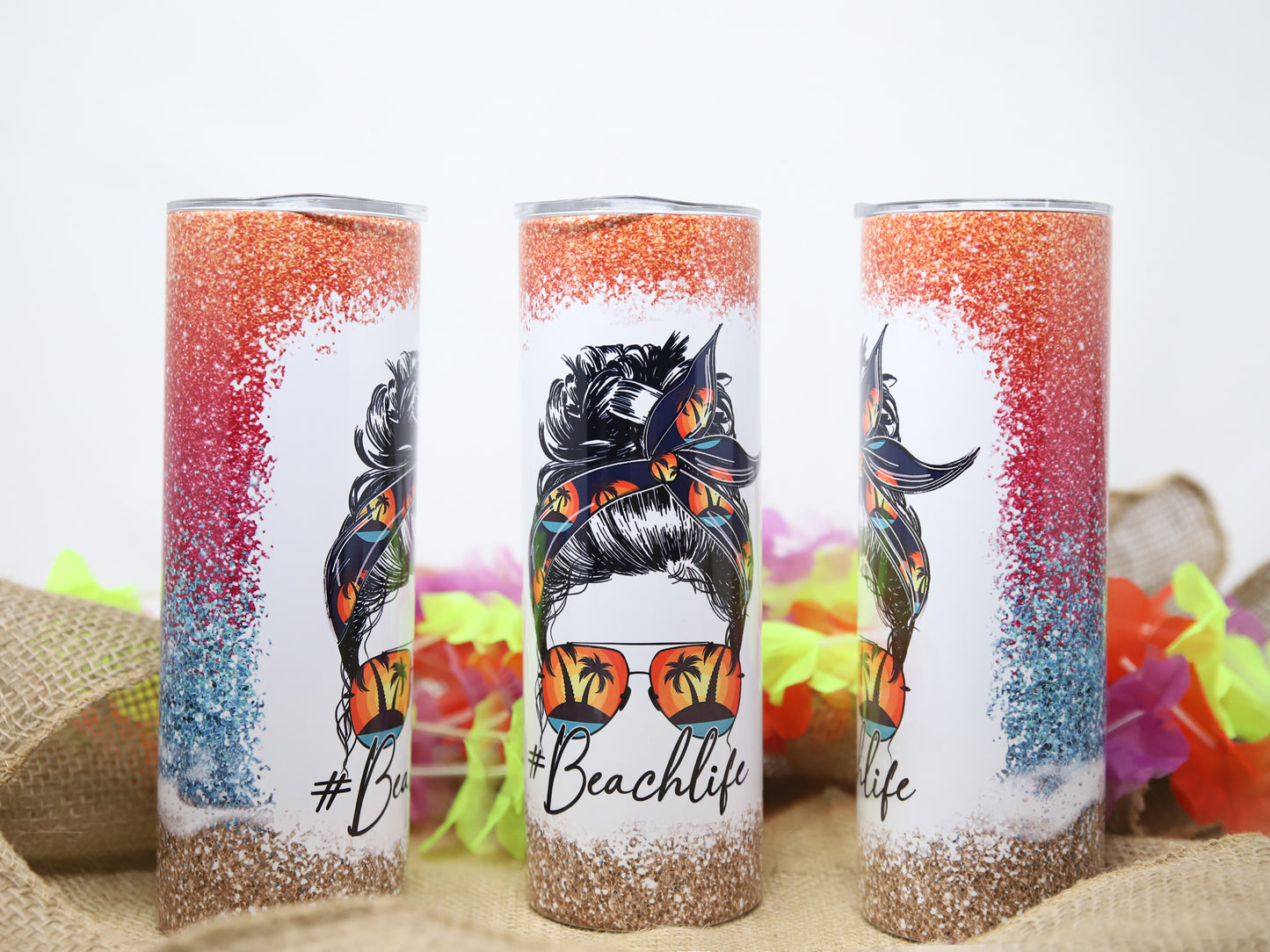 Beach Life Tropical Tumbler