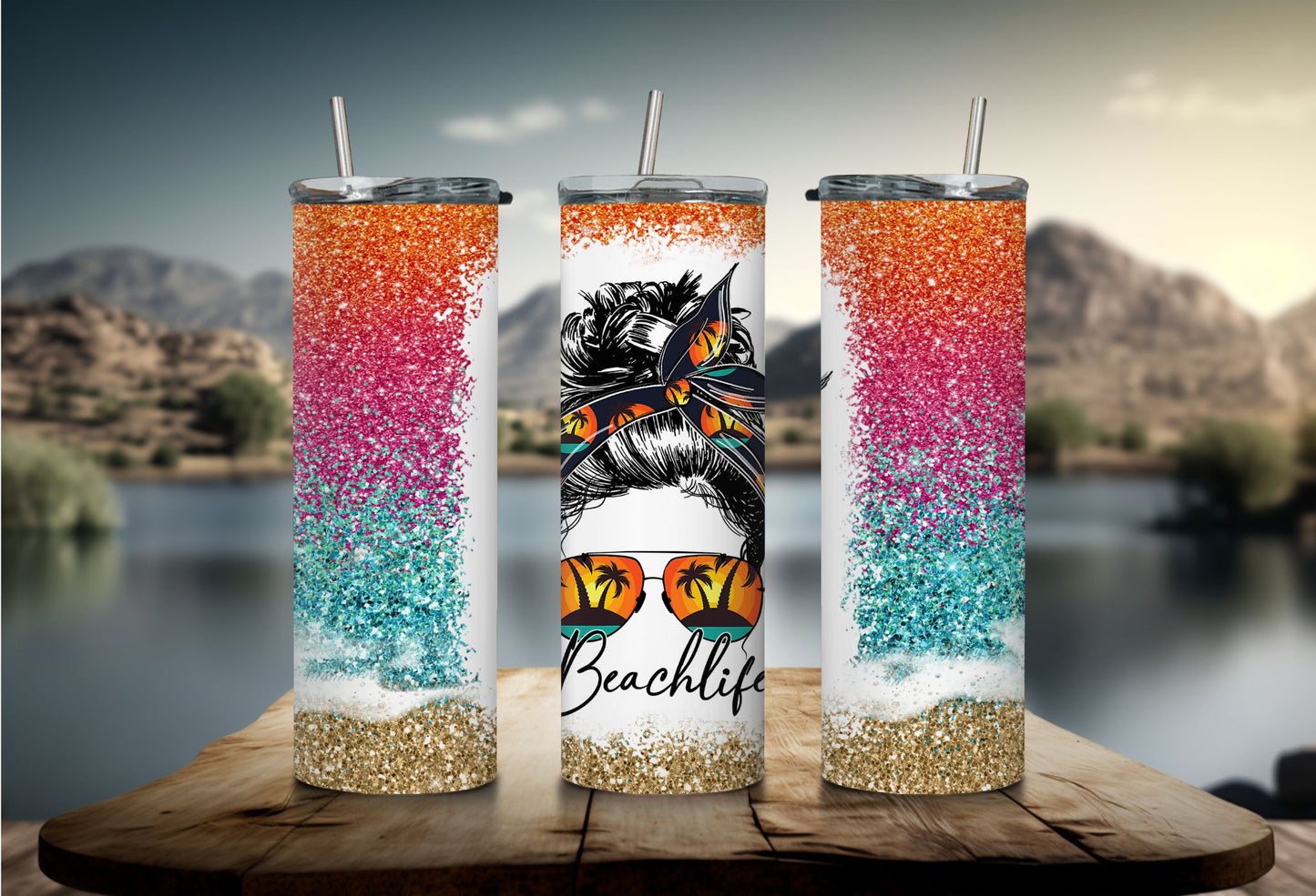 Beach Life Tropical Tumbler