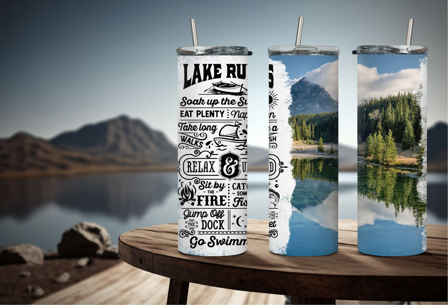 Lake Rules Tumbler